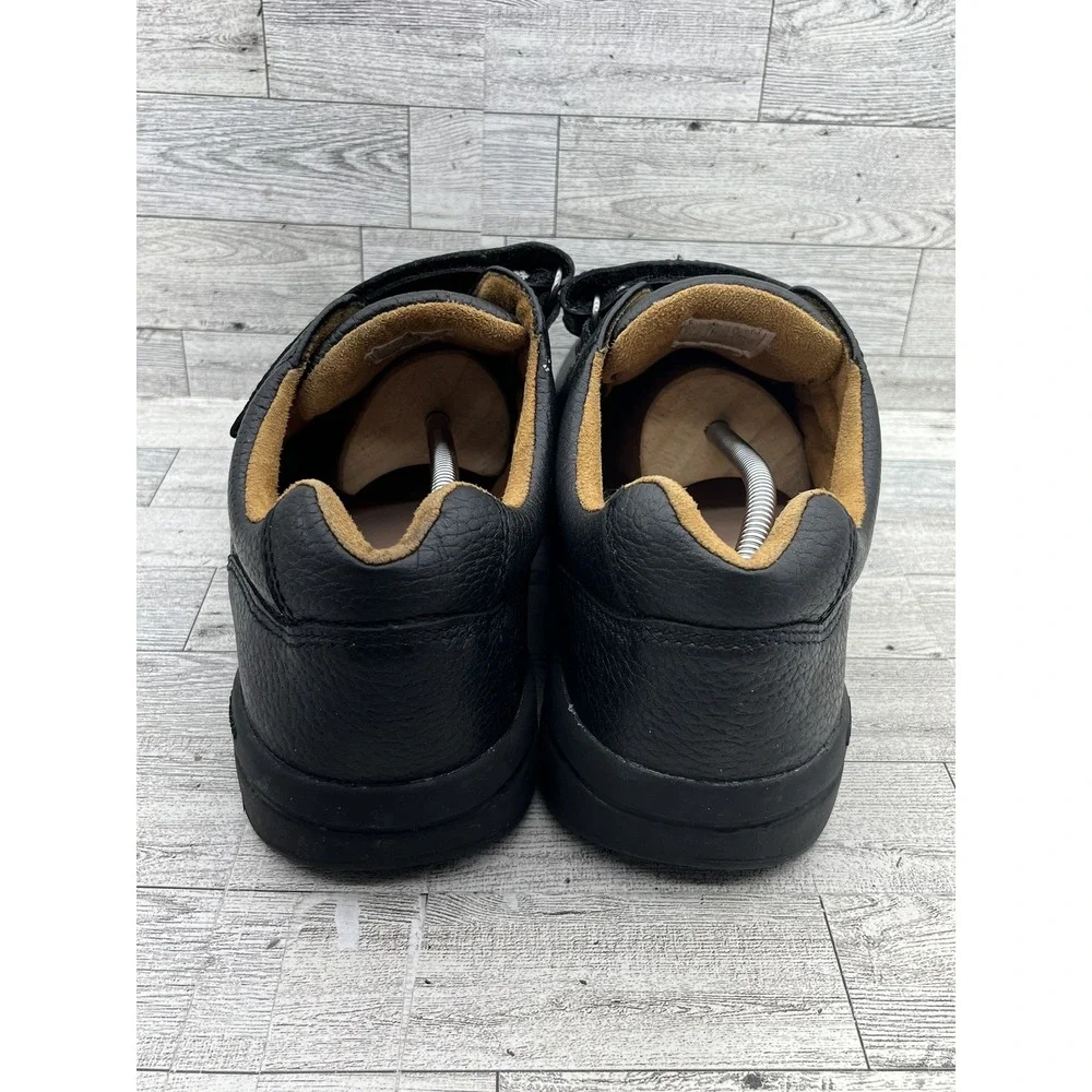 Dr. Comfort Shoes‎ Mens Size 12 Wide Black Leather Hook Loop Orthopedic Diabetic